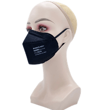 Máscara Proteção N95 PFF-2 NR s/ Valvula Preta 5 Unids Klever