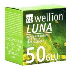 50 Tiras de Glicose Luna Wellion