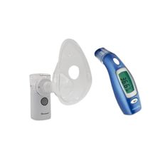 Nebulizador Ultrassônico + Termômetro Infravermelho de Testa