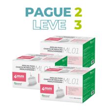 Pague 2 Leve 3 - Agulha Caneta Insulina 4mm Medlevensohn