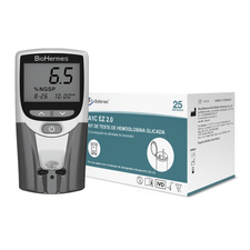 Kit Analisador Hemoglobina Glicada + 25 Testes Hemoglobina Glicada BioHermes