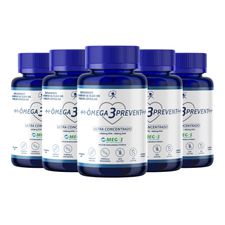 Ômega 3 Prevent Ultra Concentrado 1000 Epa 400 Dha 300 Caps 5 Frascos Nutriage