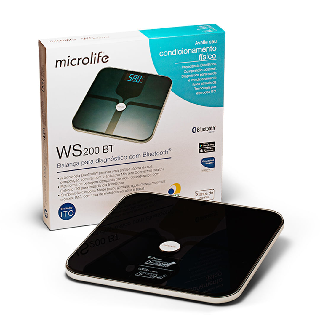 Balança de BioImpedância com Bluetooth WS200 Microlife - Super